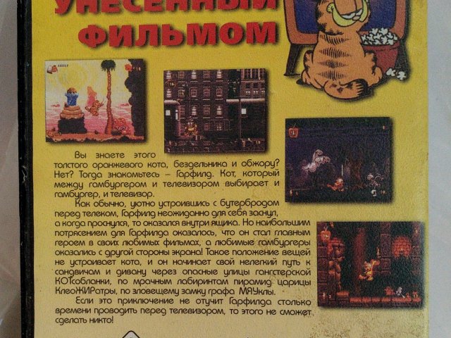 Картридж Garfield (Гарфилд) для Sega 16 бит - 3/3