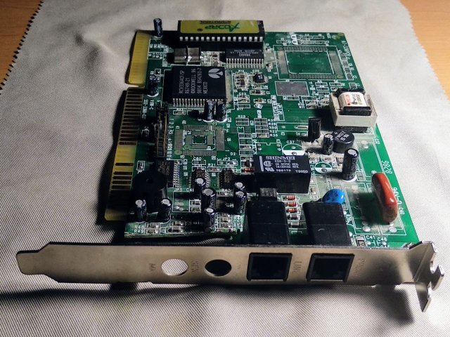 Раритетный модем Acorp AT-336PC, ISA - 1/3