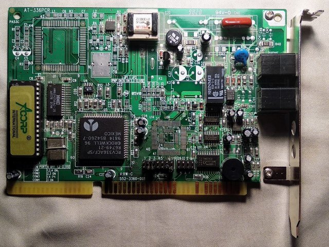 Раритетный модем Acorp AT-336PC, ISA - 2/3