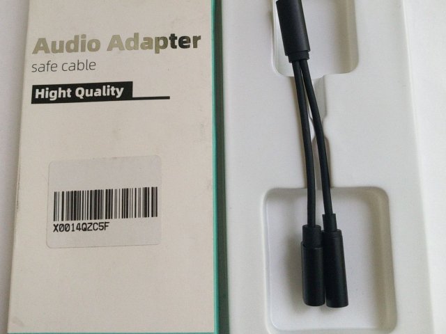 Аудио переходник для наушников lighting 2in1 наушники и зарядка - 1/3