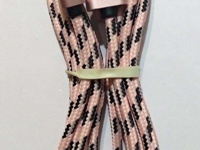 Кабель Apple Lightning to USB (2 м), плетеный, розовый - 2/2