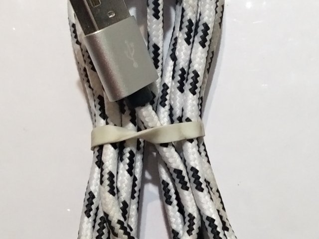 Кабель Apple Lightning to USB (2 м), плетеный, белый - 2/2