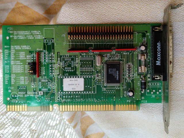 Контроллер дисков ISA-Bus Multi I/O SCSI-Controller AIC-6360Q - 1/3