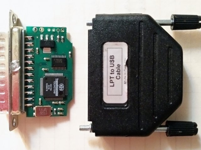 USB b type - to - LPT адаптер, переходник-контроллер - 1/3