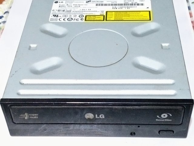 Дисковод IDE DVD+/-RW LG GSA-H55N - 1/3