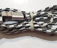 Кабель Apple Lightning to USB (2 м), плетеный, белый - 1