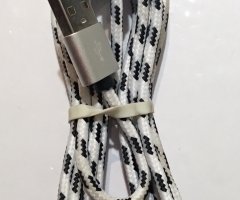 Кабель Apple Lightning to USB (2 м), плетеный, белый - 2