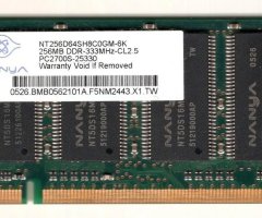 Модуль памяти для ноутбука NANYA 256MB DDR-333MHz-CL2.5 PC2700S - 1