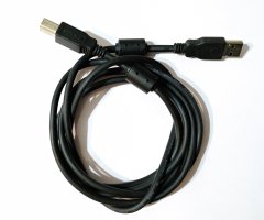 USB кабель AM - BM для принтера, МФУ, сканера и т.п, черный - 1