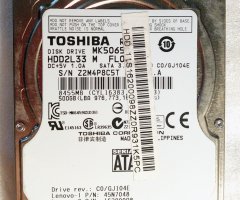 Toshiba 500GB 2.5" 8MB 5400rpm 3Gb/s MK5065GSX SATAII (нерабочий) - 1