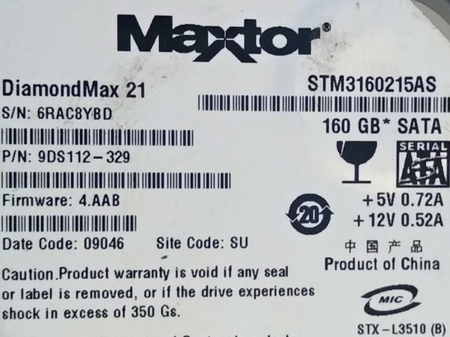 Плата контроллера Maxtor STM3160215AS 160GB SATA - 1/1