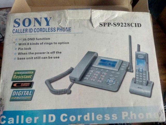 Проводной беспроводной радио телефон sony spp-s9228cid - 1/3