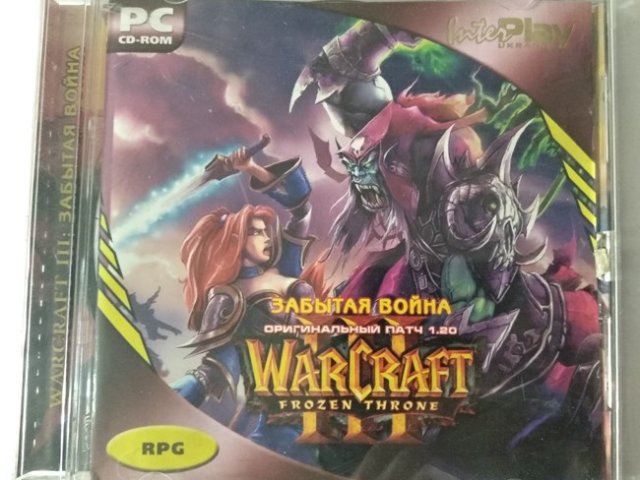 Игровой диск WarCraft 3 frozen throne забытая война - 1/1