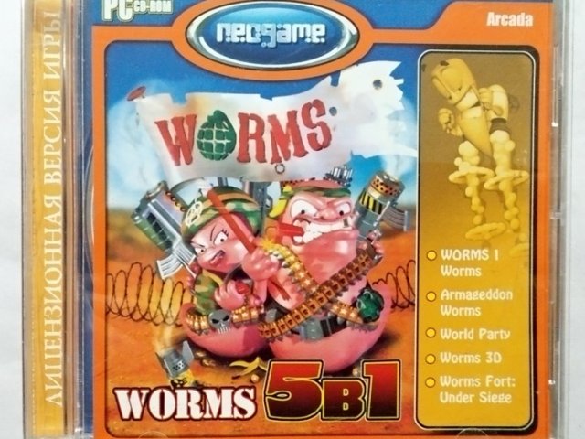 Игровой диск Worms 5в1 (Neogame) - 1/1