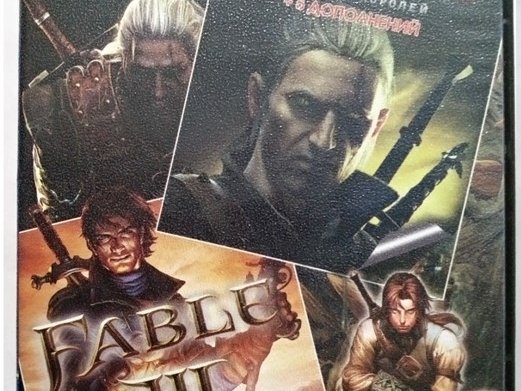 Игровой диск Ведьмак 2, Fable 3. 2в1 (UA Games). PCDVD - 1/1