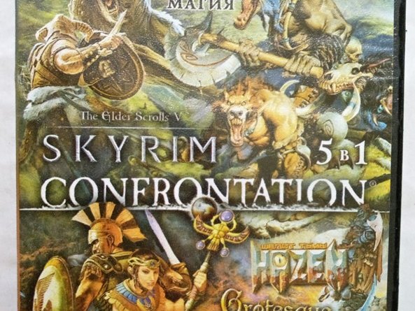 Игровой диск Skyrim, Confrontation, Hotel Giant 2. PCDVD - 1/1