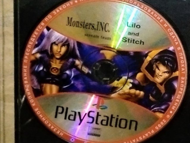 Игровой диск Monster INC, Lilo and Stitch для PS1 - 1/1