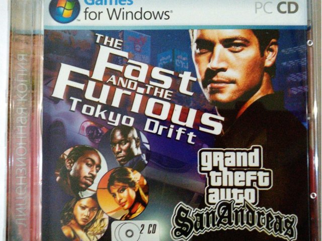 Игровой диск GTA Grand Theft Auto. San Andreas. Fast Forious Tokio Drift - 1/1