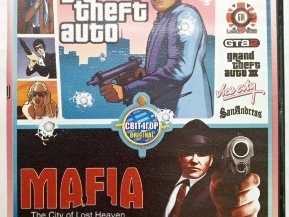 Игровой диск GTA Grand Theft Auto - San Andreas, Vice City, GTA 2-3, Mafia - 1/1