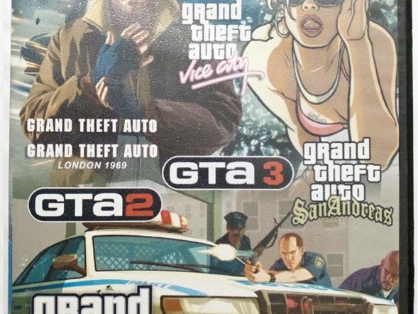 Игровой диск GTA Grand Theft Auto - San Andreas, GTA 2, GTA 3, GTA 4. 7в1 - 1/1
