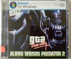 Игровой диск GTA Grand Theft Auto Vice City - Aliens Versus Predator 2 - 1