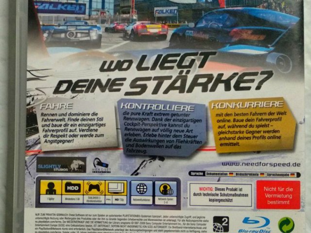 Игровой диск Need For Speed Shift для PS3 - 2/3