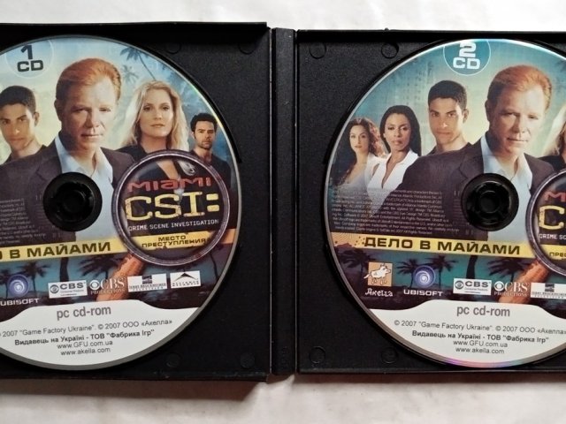 Игровой диск CSI место преступления Дело в Майами (Акелла) - 3/3