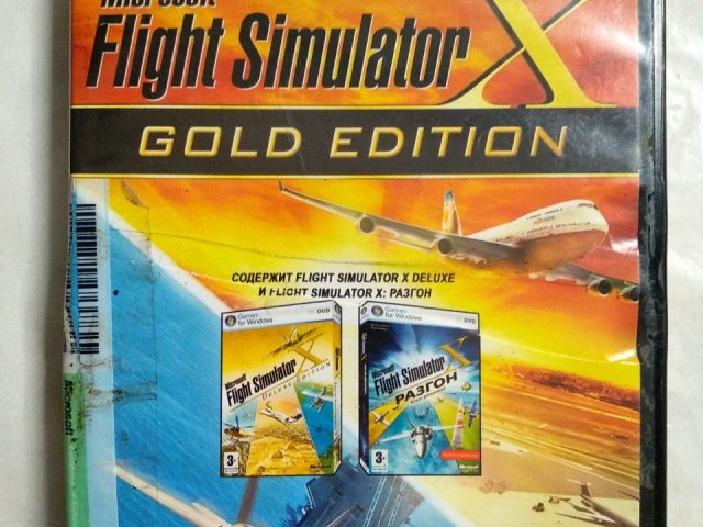 Игровой диск Microsoft Flight Simulator X. Gold Edition - 1/3
