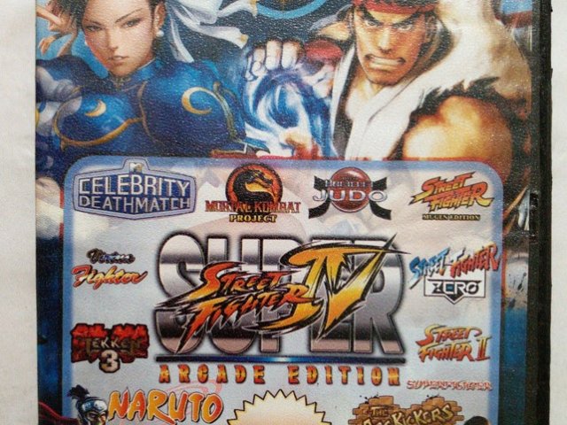 Игровой диск Mortal Kombat, Street Fighter, Tekken 3, Naruto - 1/2