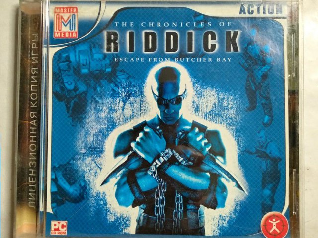 Игровой диск Riddick. Escape from butcher bay (Master Media) (3 CD) - 1/3