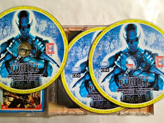 Игровой диск Riddick. Escape from butcher bay (Master Media) (3 CD) - 3/3