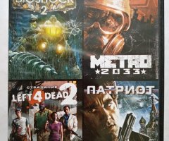 Игровой диск Bioshock 2, Metro 2033, Left4dead 2, Патриот