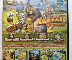 Игровой диск Madagaskar, Up, Ранетки, Freddy Fish, Sponge Bob, Веселая ферма