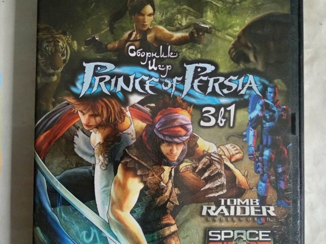 Игровой диск Tomb Raider, Space Siege, Prince of Persia 3в1 - 1/2