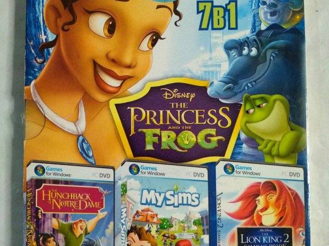 Игровой диск Princess and Frog, MySims, Lion King 2, Notre Dame. 7в1, 150 грн. &mdash; 1/2
