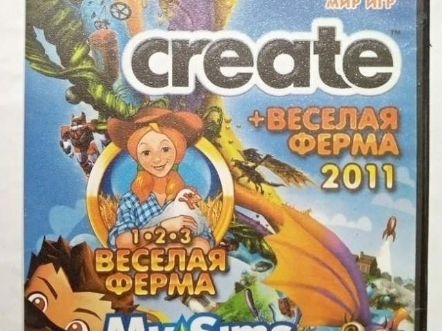 Игровой диск Create, Веселая ферма, MySims, Spore (17в1), 125 грн. &mdash; 1/2