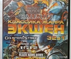 Игровой диск Doom, Half-Life, IGI-2, Serious Sam, Counter-Strike
