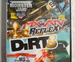 Игровой диск Dirt3, Monster Jam, Автолегенды СССР, ATV reflex. 4в1