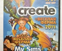 Игровой диск Create, Веселая ферма, MySims, Spore (17в1)
