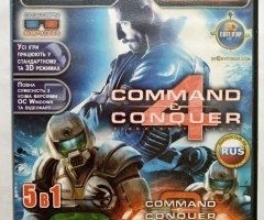 Игровой диск Generals, Command & Conquer, Command & Conquer 3, 4 (5в1)