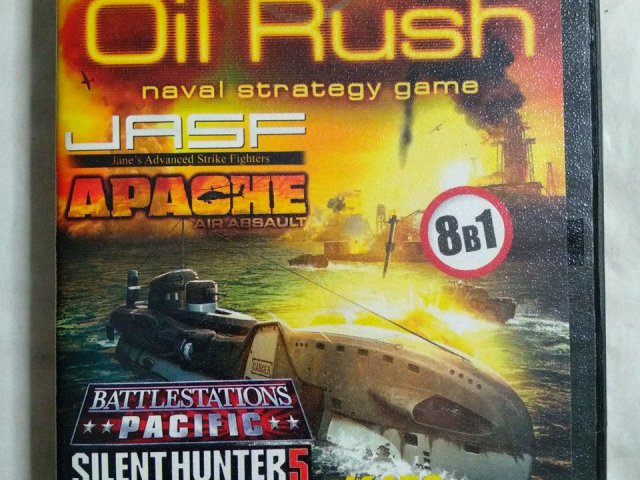 Игровой диск Oil Rush, Jasf, Apache, Ka52, Silent Hunter 5 (8в1), 120 грн. &mdash; 1/2