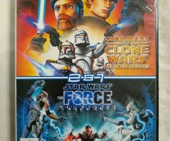 Игровой диск Star Wars Clone Wars, Star Wars Force Unleashed для PS2