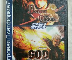 Игровой диск Demon Chaos, God Hand (2в1) для PS2