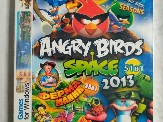 Игровой диск Angry Birds, Ферма, Worms (51в1), 200 грн. &mdash; 1/2