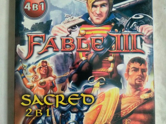 Игровой диск Fable 3, Sacred, Rise of Argonauts (4в1), 150 грн. &mdash; 1/2