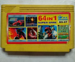 Игровой картридж Super Mario и Galaga (64 в 1) для приставки Dendy 8 bit