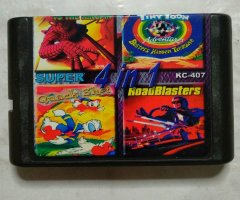 Игровой картридж Tiny Toon, RoadBlasters, Spider-Man для приставки Sega 16 bit