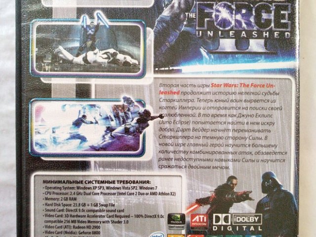 Игровой диск Star Wars 2 Force Unleashed, 120 грн. &mdash; 2/2