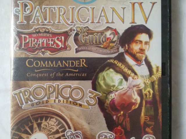 Игровой диск Patrician IV, Pirates, Tropico 3, Port Royale 2 (6в1), 120 грн. &mdash; 1/2