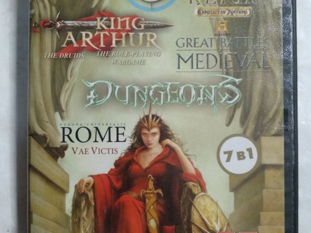 Игровой диск King Arthur, Dungeons, Europa universalis (7в1), 100 грн. &mdash; 1/2